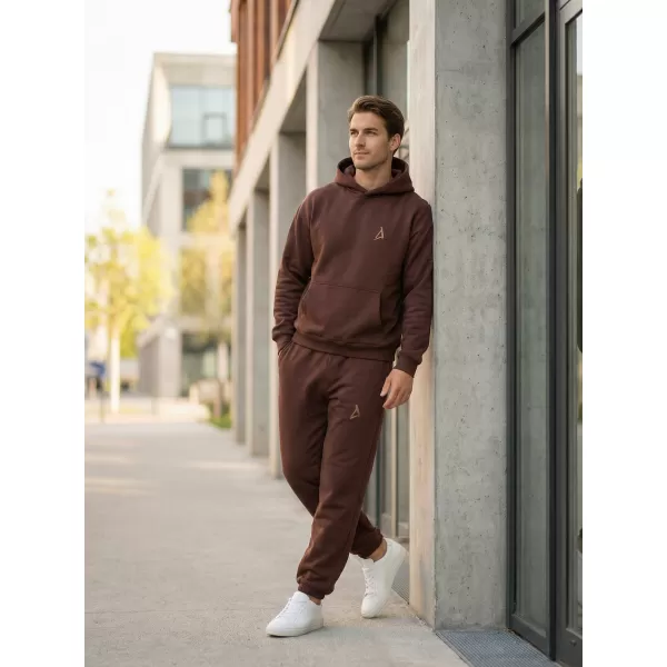  Pánske tepláky ALTISPORT BYB/ALM002BY286 ČOKOLÁDOVO HNEDÁ 