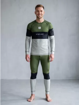 Prémiové pánske funkčné termo nohavice ALTISPORT VOJ/ALM051TER02 KAKI