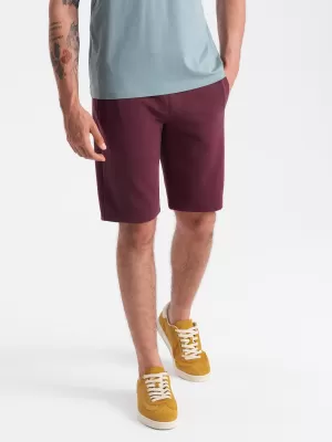 Pánske šortky OMBRE om-srbs-0149 gaštan