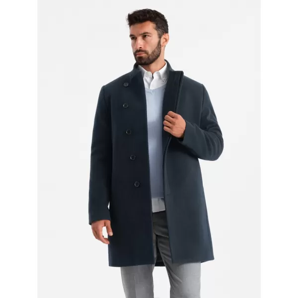 Pánsky kabát OMBRE om-cowc-0120 Navy BLUE 
