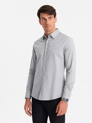 Pánske OMBRE om-shcs-0175 šedé
