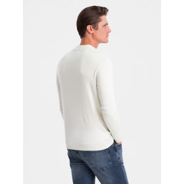  Pánsky sveter OMBRE OM-SWTN-0100 KRÉM 