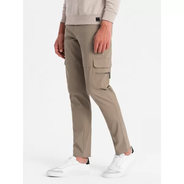  Pánske nohavice OMBRE om pacg-0204 khaki 
