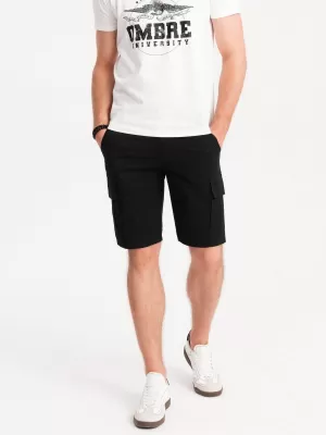 Pánske šortky OMBRE OM-SRCG-0133 ČIERNA