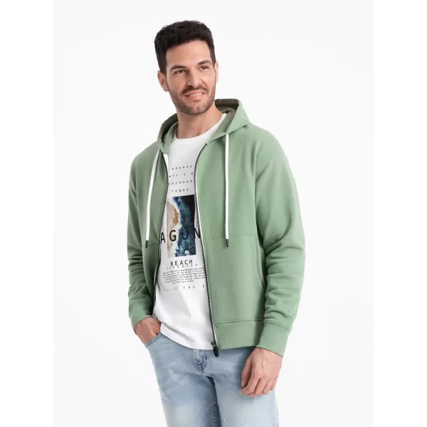  Pánska mikina OMBRE om-ssbz-0178 zelená 
