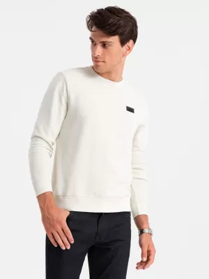 Pánska mikina OMBRE OM-SSNZ-0136 KRÉM