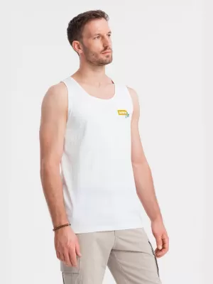 Pánske tielko OMBRE OM-TSTT-0191 WHITE