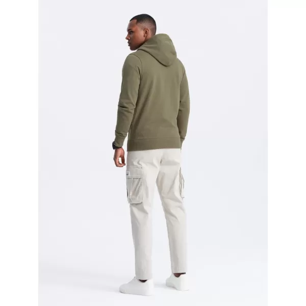  Pánska mikina OMBRE om-ssbz-0160 Olive 