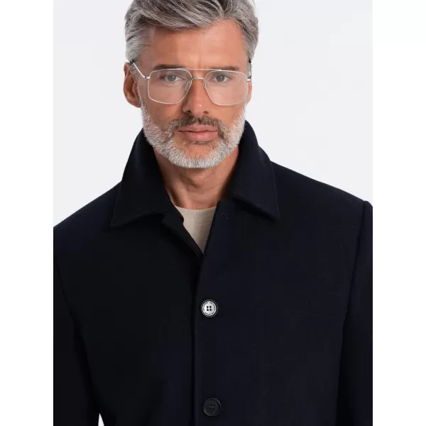  Pánsky kabát OMBRE om-kowc-0106 NAVY BLUE 