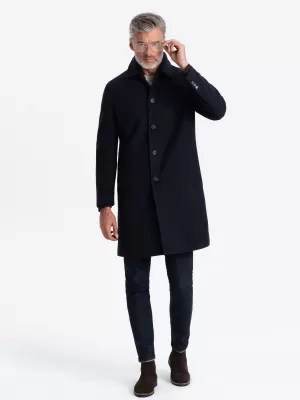 Pánsky kabát OMBRE om-kowc-0106 NAVY BLUE