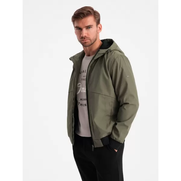  Pánska OMBRE om-janp-0149 Olive bunda 