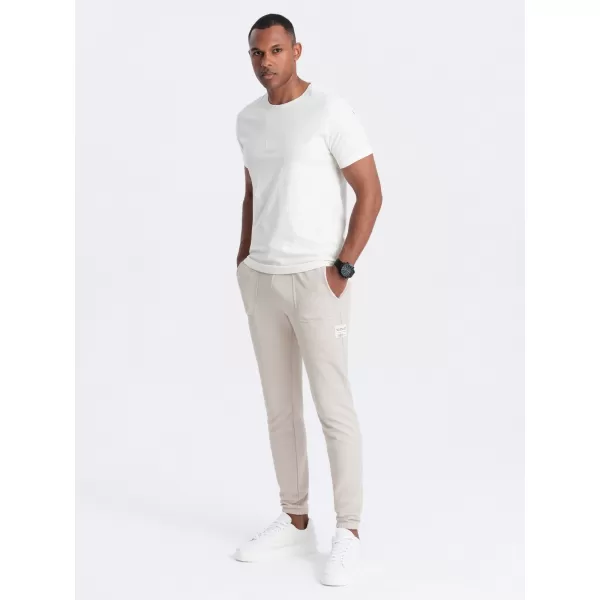  Pánske tepláky OMBRE Om-Pask-0211 Light BEIGE 