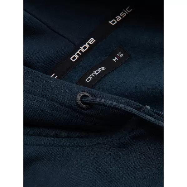  Pánska mikina OMBRE om-ssbz-0160 Navy modrá 