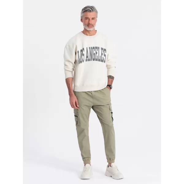  Pánske nohavice OMBRE om-pajo-0125 khaki 