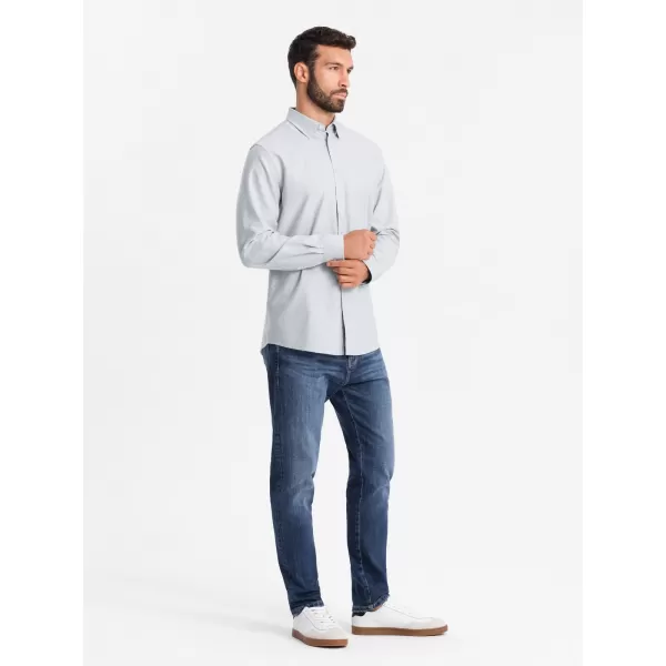  Pánska košeľa OMBRE om-shos-0172 modrá 
