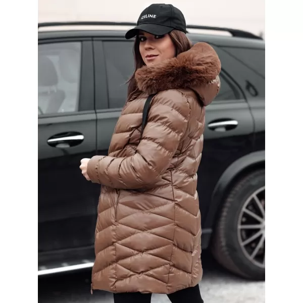  Dámsky kabát DSTREET CRYSTAL TY4774 KARAMEL 