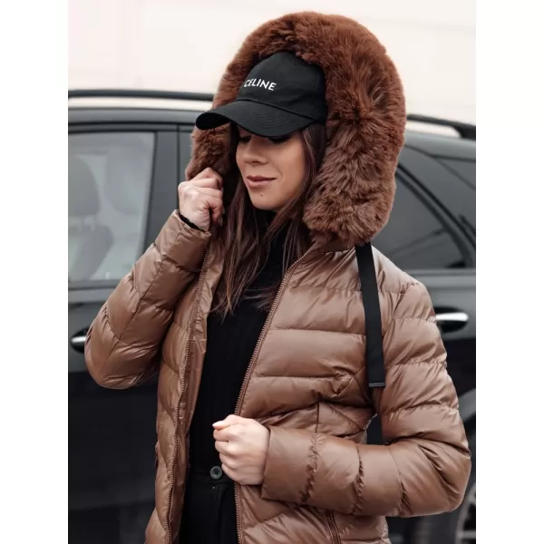  Dámsky kabát DSTREET CRYSTAL TY4774 KARAMEL 