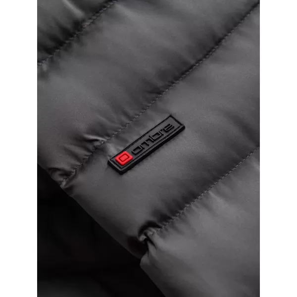  Pánska bunda OMBRE om-jalp-0180 grafit 