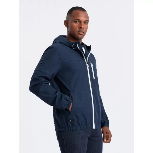  Pánska bunda OMBRE om-janp-0136 NAVY MRUE 