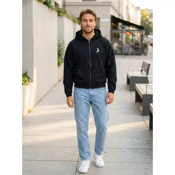  Pánska mikina na zips z 90. rokov ALTISPORT BYB/ALM002BY254 ČIERNA 