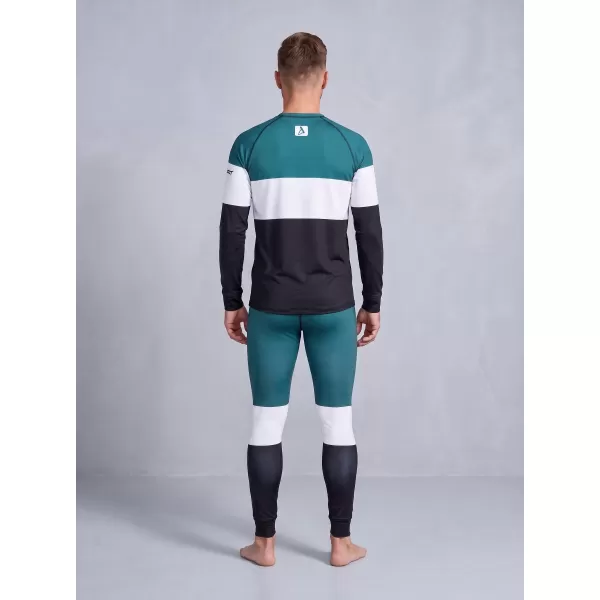  Prémiové pánske funkčné termo nohavice ALTISPORT VOJ/ALM051TER02 PETROLEJ/ČIERNA 