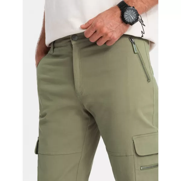  Pánske nohavice OMBRE om-pacg-0204 Olive 