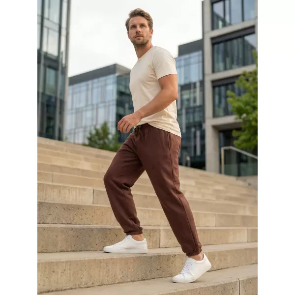  Pánske tepláky ALTISPORT BYB/ALM002BY286 ČOKOLÁDOVO HNEDÁ 
