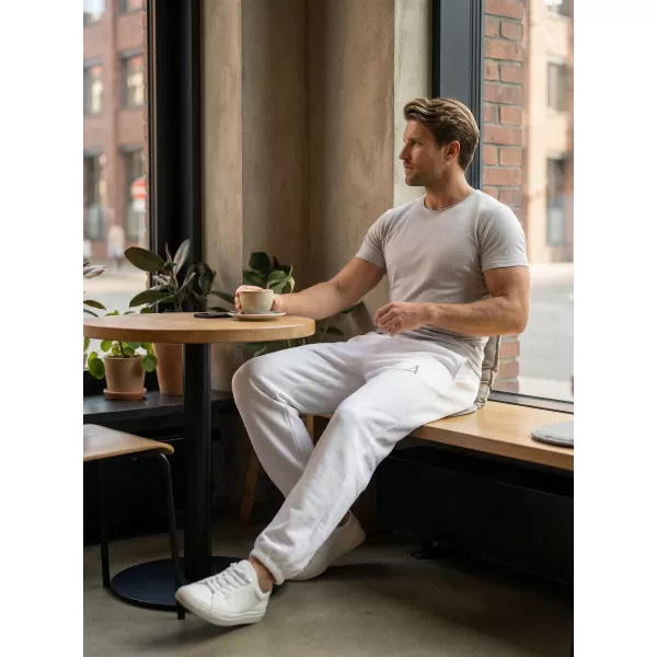  Pánske tepláky ALTISPORT BYB/ALM002BY286 BIELA 
