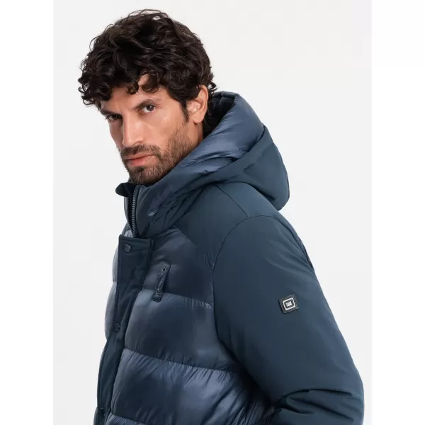  Pánska bunda OMBRE om-jalj-0165 NAVY MRUE 