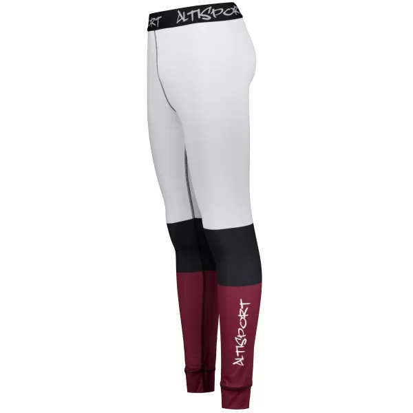  Prémiové pánske funkčné termo nohavice ALTISPORT VOJ/ALM051TER02 BORDOVÁ 