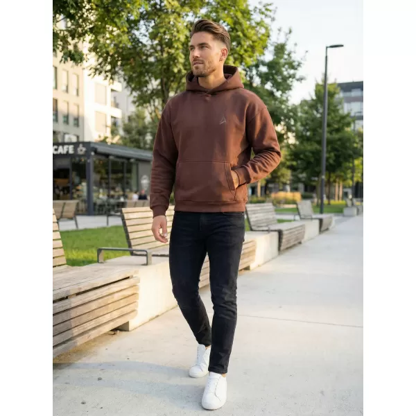  Pánska mikina ALTISPORT BYB/ALM002BY284 ČOKOLÁDOVO HNEDÁ 