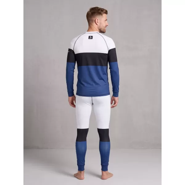  Prémiové pánske funkčné termo nohavice ALTISPORT VOJ/ALM051TER02 BIELA MODRÁ 