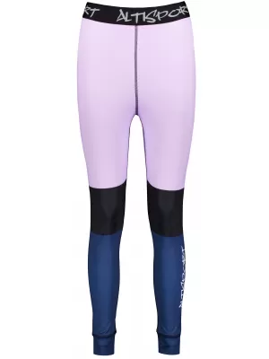 Dámske prémiové funkčné termo nohavice ALTISPORT VOJ/ALW051TER02 FIALOVÁ/MODRÁ