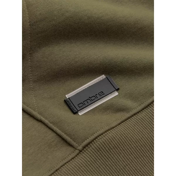  Pánska mikina OMBRE om-ssbz-0160 Olive 