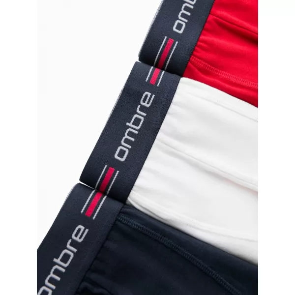  Pánske šortky OMBRE om-unbo-0109 3 balenie mix biele 