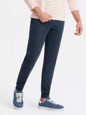 Pánske tepláky OMBRE om -pabs-0174 NAVY BLUE