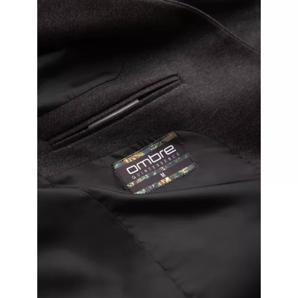  Pánska bunda OMBRE om-blzb-0131 čierna melange 