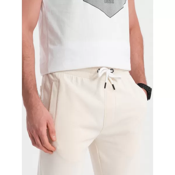  Pánske tepláky OMBRE om -pabs-0206 CREAM 