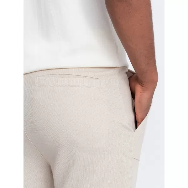  Pánske tepláky OMBRE Om-Pask-0211 Light BEIGE 