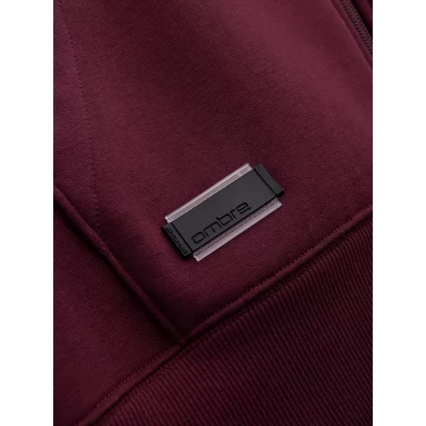  Pánska mikina OMBRE om-ssbz-0160 gaštan 