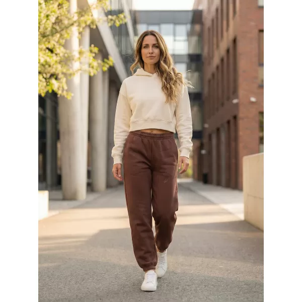  Dámske tepláky ALTISPORT BYB/ALW002BY291 ČOKOLÁDOVO HNEDÁ 