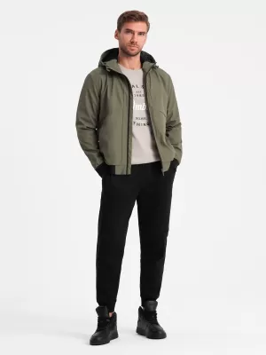 Pánska OMBRE om-janp-0149 Olive bunda