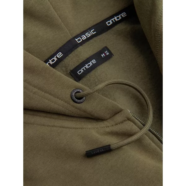  Pánska mikina OMBRE om-ssbz-0160 Olive 