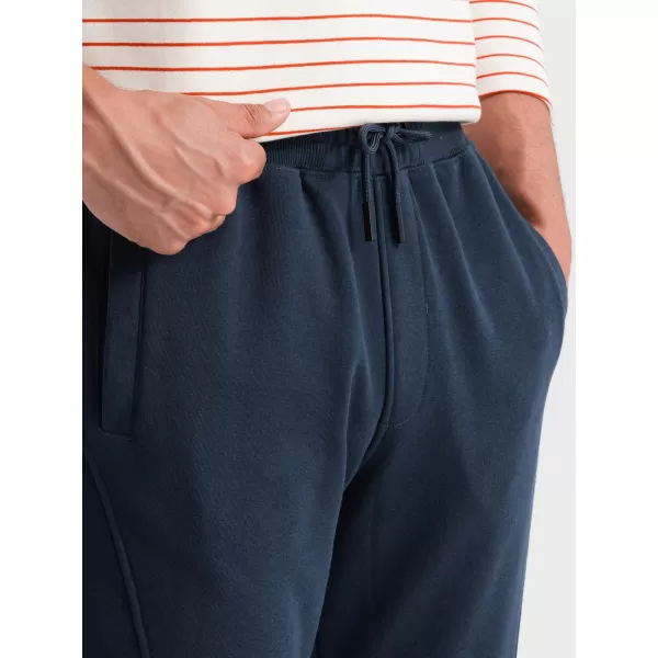  Pánske tepláky OMBRE om -pabs-0174 NAVY BLUE 