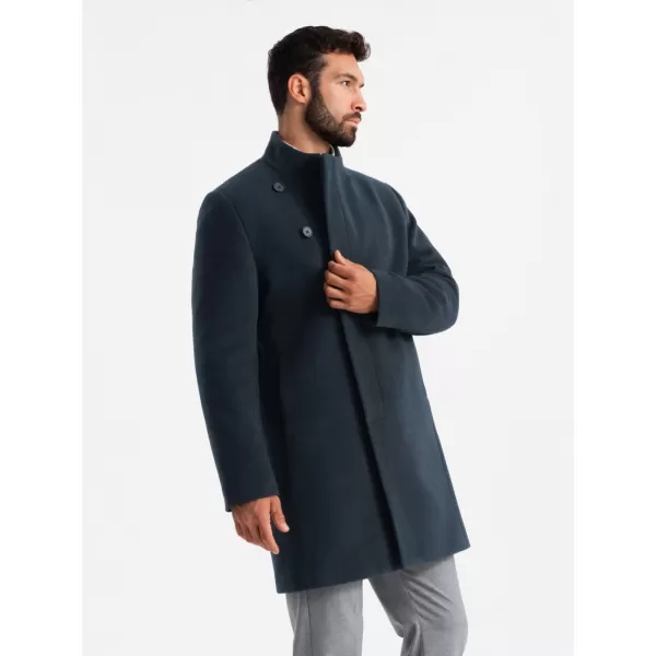  Pánsky kabát OMBRE om-cowc-0120 Navy BLUE 