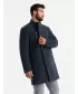Pánsky kabát OMBRE om-cowc-0120 Navy BLUE