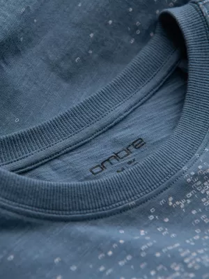 Pánske tričko OMBRE OM-TSFP-0179 Blue Denim