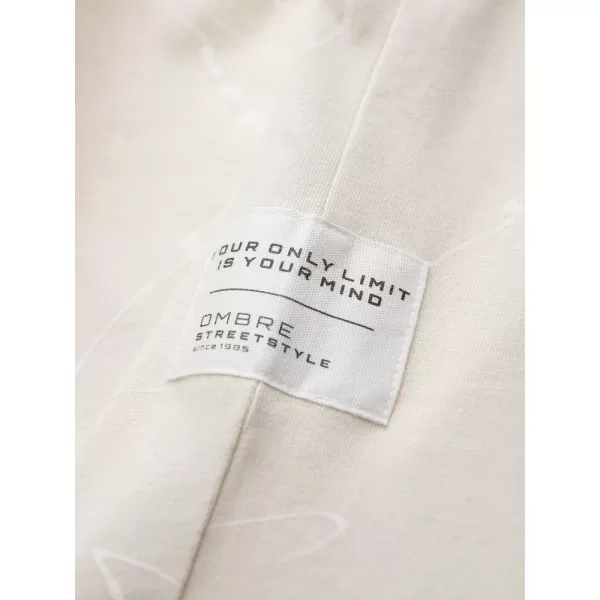  Pánske tričko OMBRE OM-TSFP-0184 KRÉM 