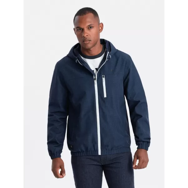  Pánska bunda OMBRE om-janp-0136 NAVY MRUE 
