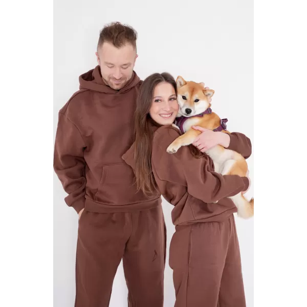  Dámska mikina ALTISPORT BYB/ALW002BY289 ČOKOLÁDOVO HNEDÁ 
